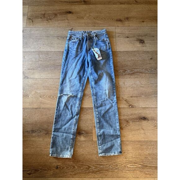 Ag Adriano Goldschmied Phoebe Vintage High-Waisted Tapered Leg Jeans Size 24 NWT - Picture 1 of 4